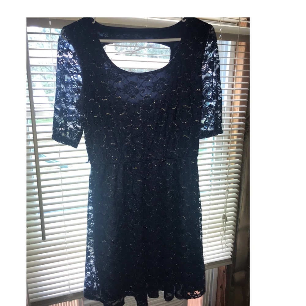 Blue sparkly dress